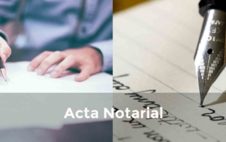 Acta notarial función notario